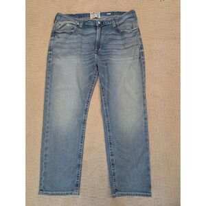 Ariat Jeans Mens Size 42x32 Blue Denim M2 Traditional Relaxed Boot Cut